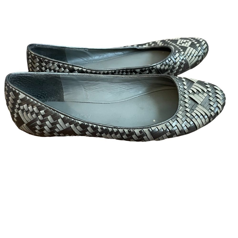 Rebecca Minkoff silver metallic flats sz 7